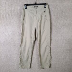 Royal Robbins Pants Women 4 Beige Nylon Stretch Cargo Hiking Travel Camping